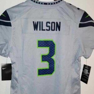 Nike SEATTLE SEAHAWKS RUSSELL WILSON Women's JERSEY Sz S or M New with tags
